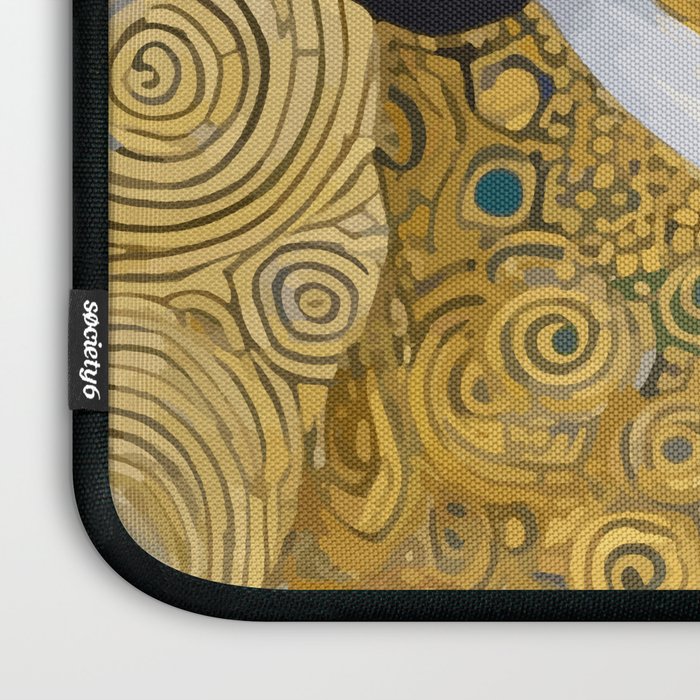 Portrait of Handsome Klimt Dog Laptop Sleeve Gallery Image 3