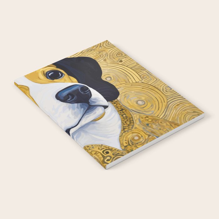 Portrait of Handsome Klimt Dog Notebook Gallery Image 2
