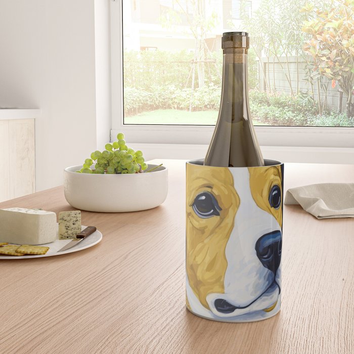 Portrait of Handsome Klimt Dog Wine Chiller Gallery Image 4