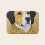 Portrait of Handsome Klimt Dog Bath Mat Gallery Image 1