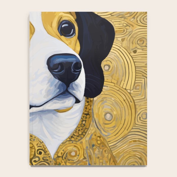 Portrait of Handsome Klimt Dog Notebook Gallery Image 4