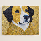 Portrait of Handsome Klimt Dog Jigsaw Puzzle Gallery Image 1
