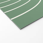 Minimal Arch XXXVIII Fresh Green Modern Geometric Lines Welcome Mat Gallery Image 2