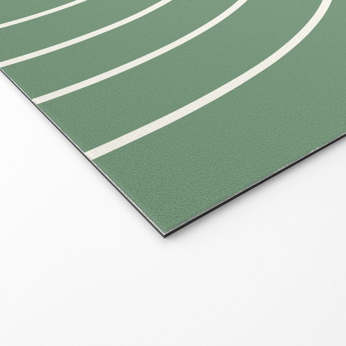 Minimal Arch XXXVIII Fresh Green Modern Geometric Lines Welcome Mat Gallery Image 2