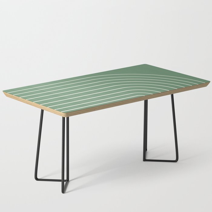 Minimal Arch XXXVIII Fresh Green Modern Geometric Lines Coffee Table Gallery Image 1
