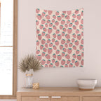 Pink strawberries Wall Tapestry Gallery Image 2