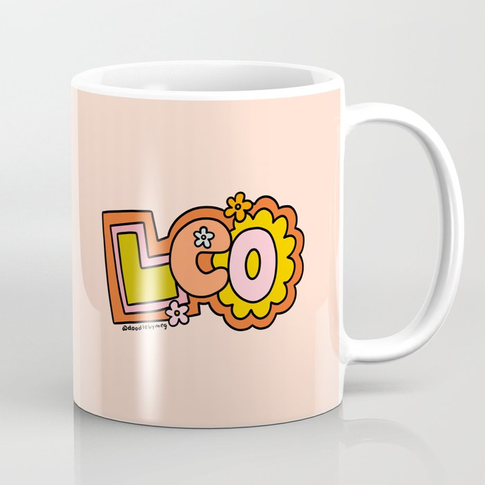 Leo Doodle Letters Coffee Mug Gallery Image 1