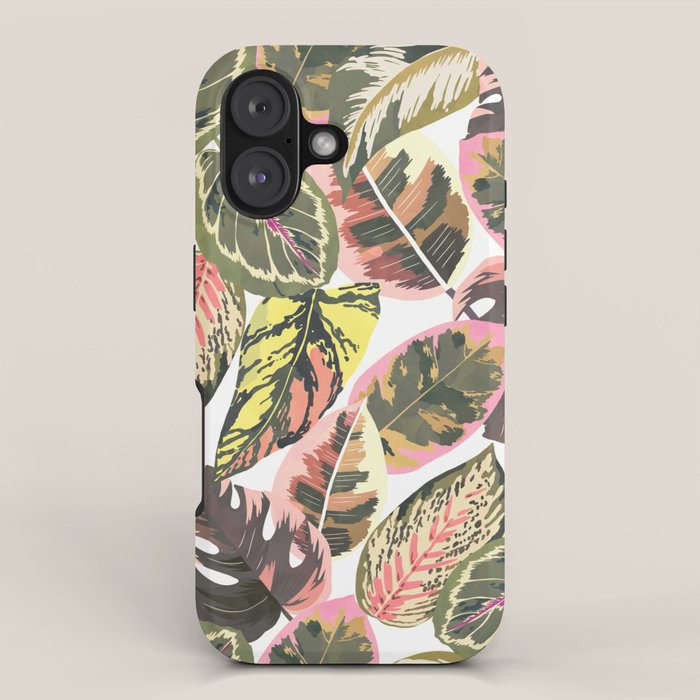 Wild jungle botanical leaves 63 iPhone Case Gallery Image 1