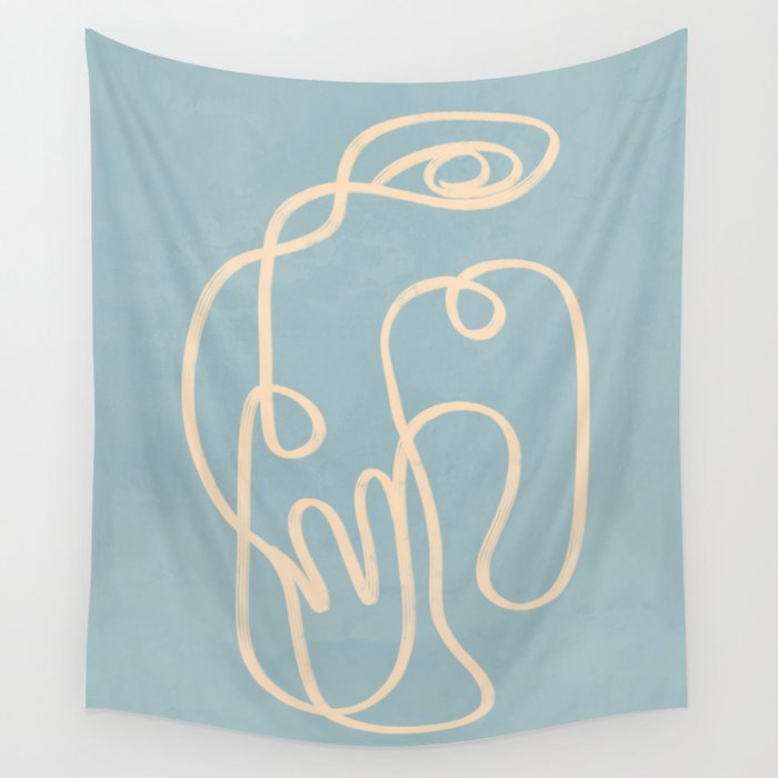 Abstract line art 229 Wall Tapestry Gallery Image 1