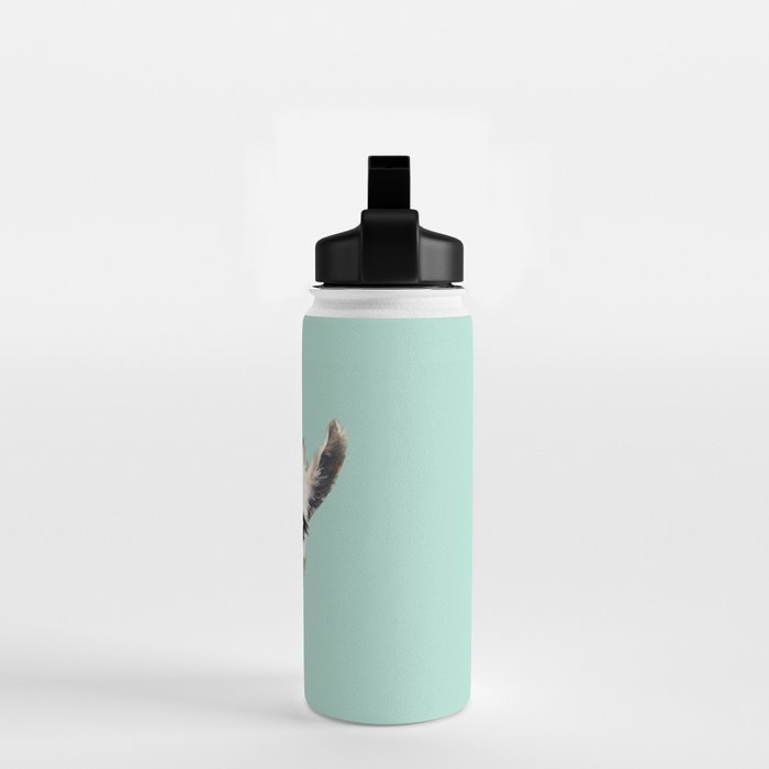 Bubble Gum Sneaky Llama in Green Water Bottle Gallery Image 2
