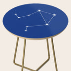 Libra Zodiac Star Constellation Line Art Dark Blue Side Table Gallery Image 2
