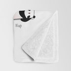 Yoga Panda II Throw Blanket Gallery Image 3