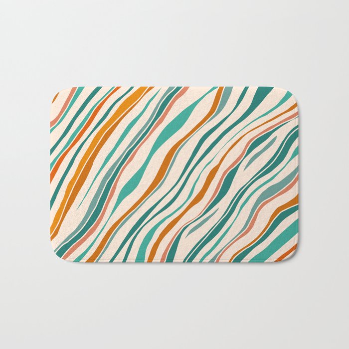 Southwest Abstract Stripes Bath Mat Gallery Image 1