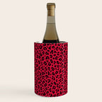 RED LEOPARD PRINT â Cherry Red | Collection : Punk Rock Animal Prints | Wine Chiller Gallery Image 3