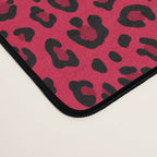 RED LEOPARD PRINT â Cherry Red | Collection : Punk Rock Animal Prints | Desk Mat Gallery Image 4