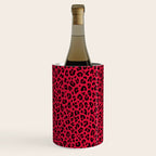 RED LEOPARD PRINT â Cherry Red | Collection : Punk Rock Animal Prints | Wine Chiller Gallery Image 2