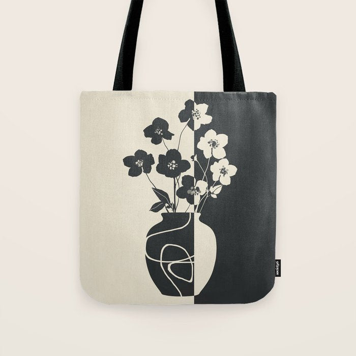 Botanical Contrast 1 Tote Bag Gallery Image 1