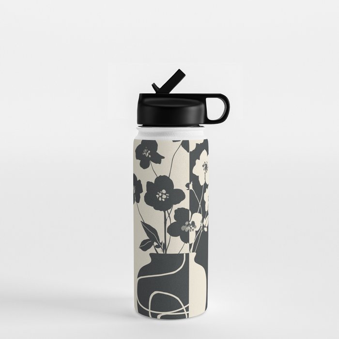 Botanical Contrast 1 Water Bottle Gallery Image 1