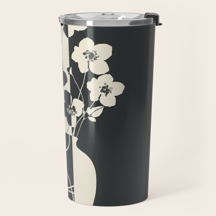 Botanical Contrast 1 Travel Mug Gallery Image 2