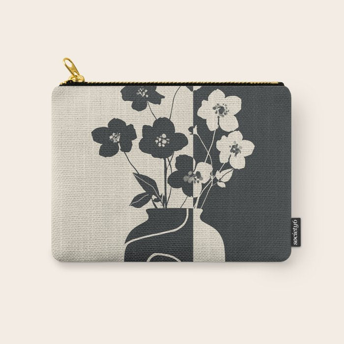 Botanical Contrast 1 Carry All Pouch Gallery Image 1