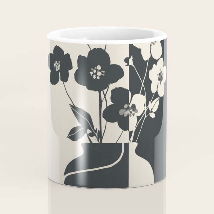 Botanical Contrast 1 Coffee Mug Gallery Image 4