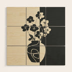 Botanical Contrast 1 Wood Wall Art Gallery Image 1
