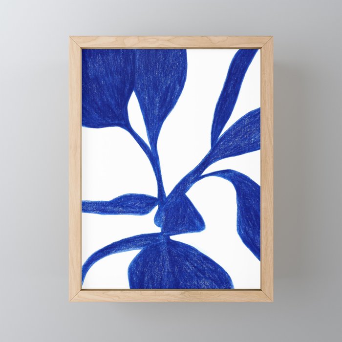 Plant blue  Mini Art Print Gallery Image 1