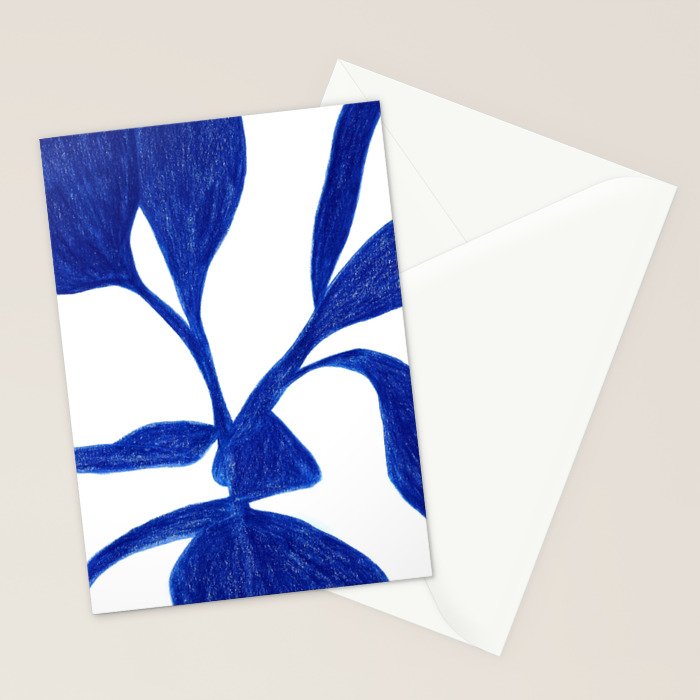 Plant blue  Stationery Card Gallery Image 2