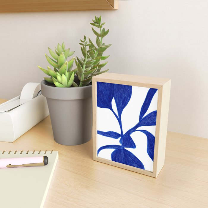 Plant blue  Mini Art Print Gallery Image 2