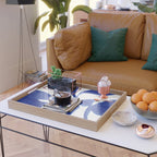 Plant blue  Serving Tray Gallery Image 2