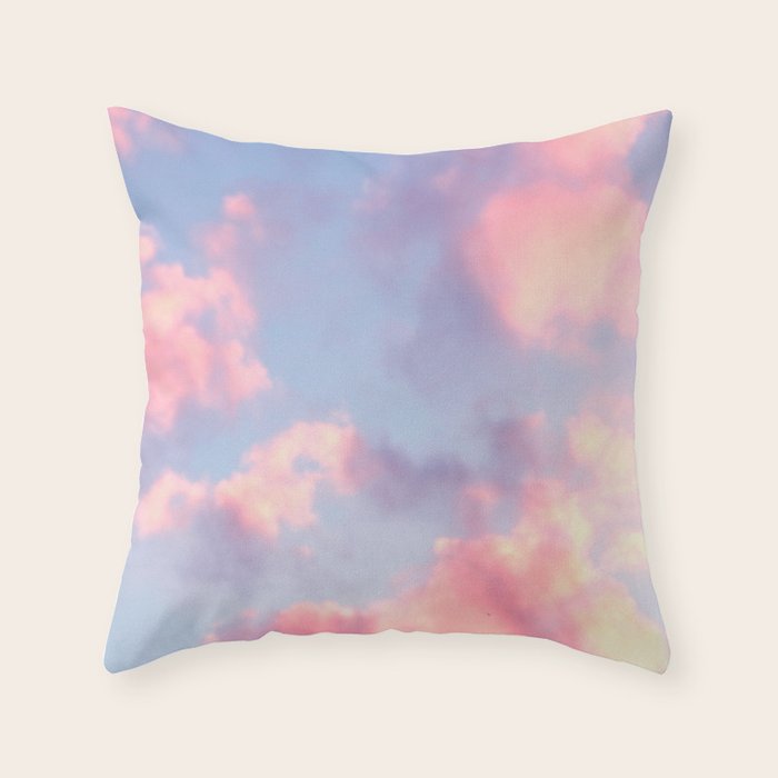 Whimsical Sky Throw Pillow Gallery Image 1