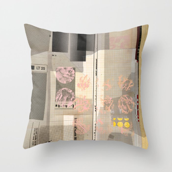daydream rasterhausens grauburgunder milchbreiapplikation Throw Pillow Gallery Image 6