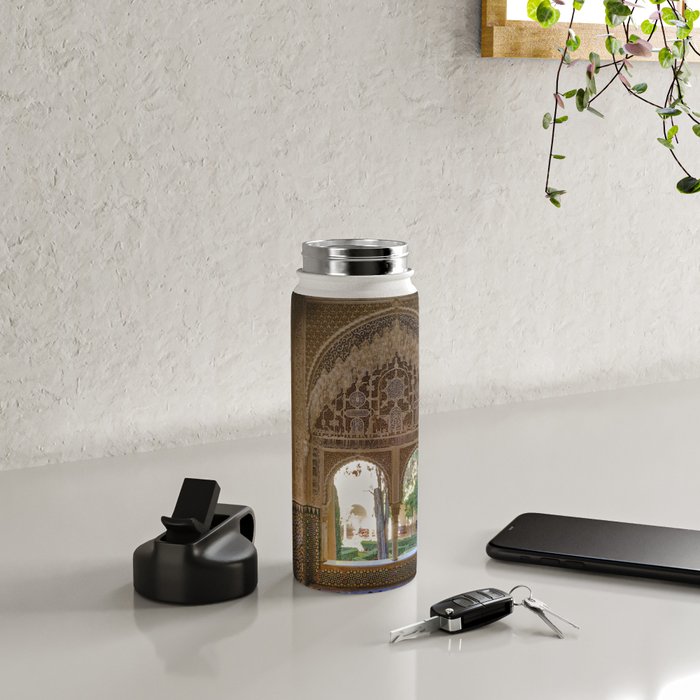 Lindaraja oriel. The Alhambra palace. Granada. Spain. Medium format, Film Water Bottle Gallery Image 4