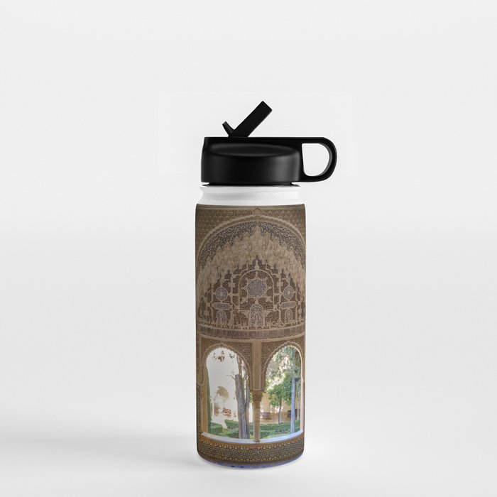 Lindaraja oriel. The Alhambra palace. Granada. Spain. Medium format, Film Water Bottle Gallery Image 1