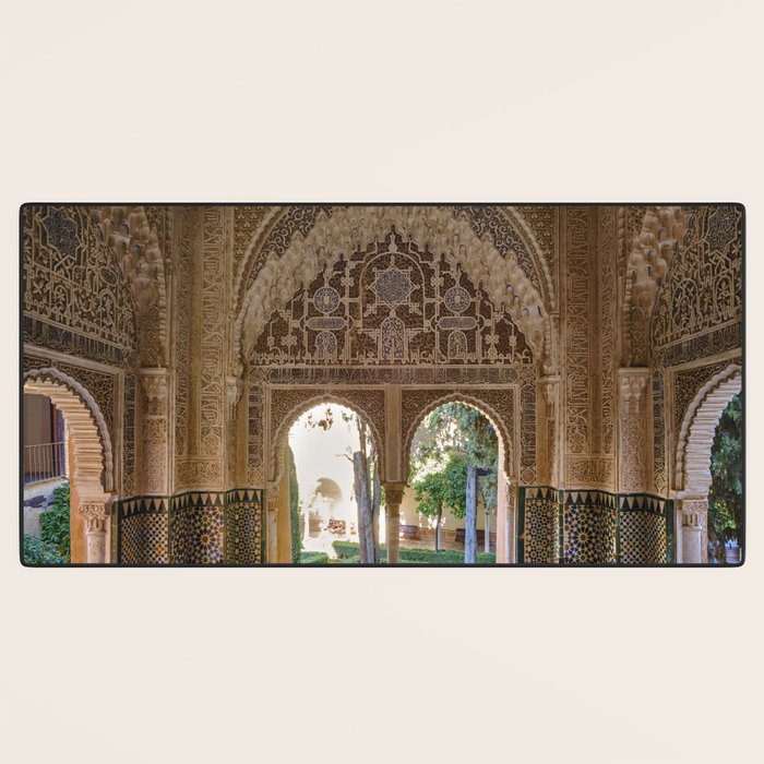Lindaraja oriel. The Alhambra palace. Granada. Spain. Medium format, Film Desk Mat Gallery Image 3
