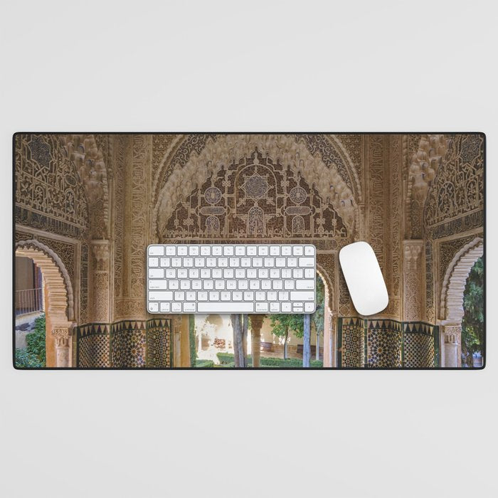 Lindaraja oriel. The Alhambra palace. Granada. Spain. Medium format, Film Desk Mat Gallery Image 1