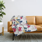 Happy llamas Christmas choir Throw Blanket Gallery Image 1
