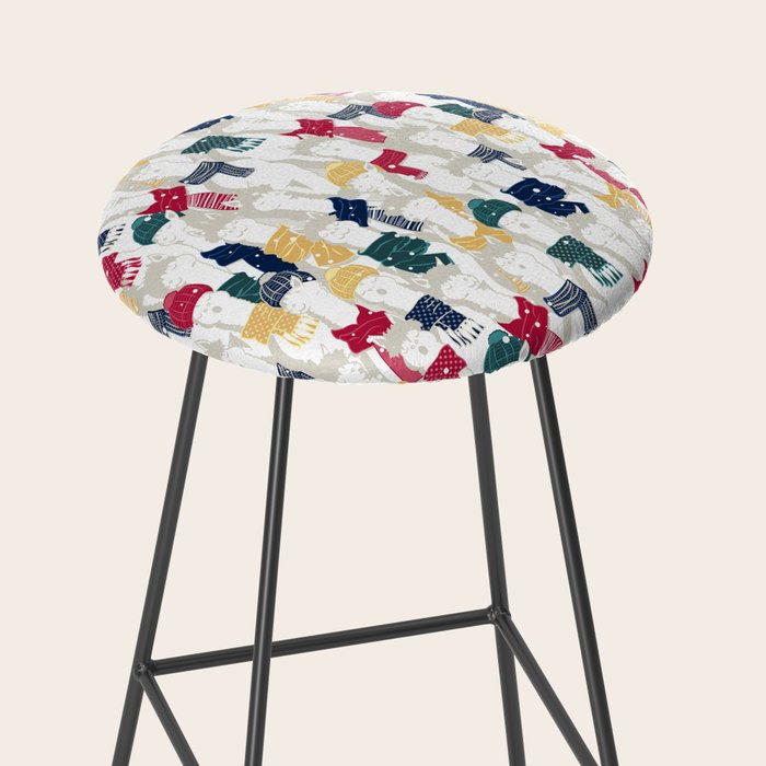 Happy llamas Christmas choir Stool Gallery Image 2