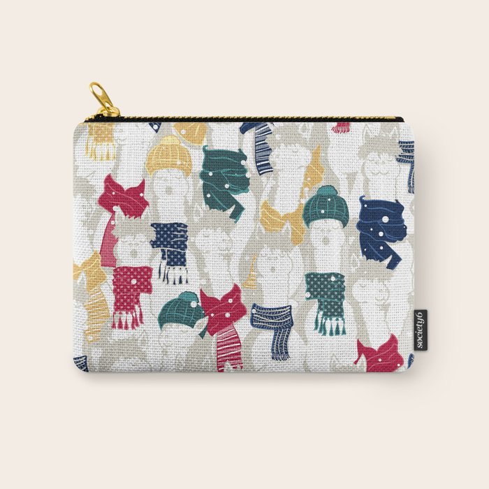 Happy llamas Christmas choir Carry All Pouch Gallery Image 1