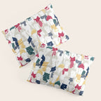 Happy llamas Christmas choir Pillow Sham Gallery Image 3