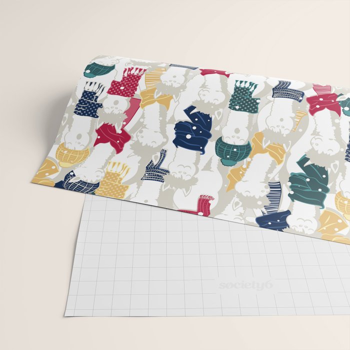 Happy llamas Christmas choir Wrapping Paper Gallery Image 2