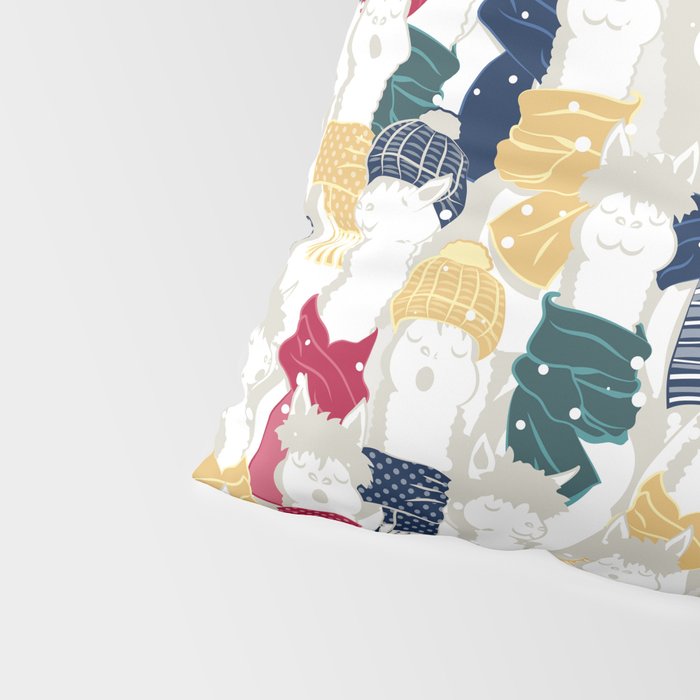 Happy llamas Christmas choir Pillow Sham Gallery Image 4