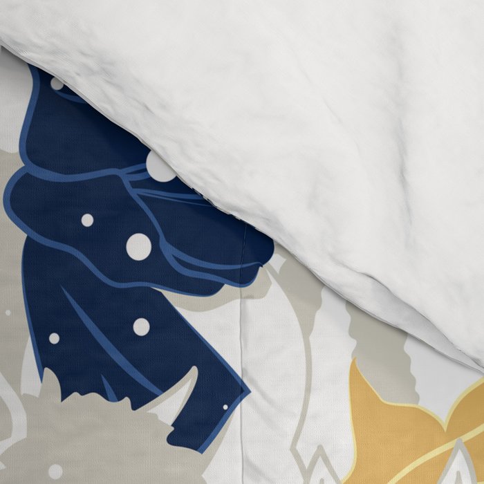 Happy llamas Christmas choir Comforter Gallery Image 4