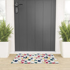 Happy llamas Christmas choir Welcome Mat Gallery Image 3