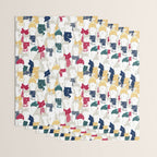 Happy llamas Christmas choir Wrapping Paper Gallery Image 3