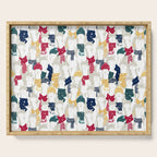 Happy llamas Christmas choir Serving Tray Gallery Image 1