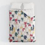 Happy llamas Christmas choir Comforter Gallery Image 6