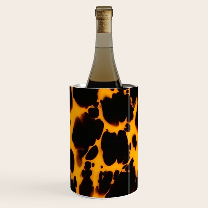 Yellow Amber Tortoiseshell Pattern Wine Chiller Gallery Image 1
