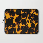 Yellow Amber Tortoiseshell Pattern Laptop Sleeve Gallery Image 1