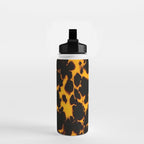 Yellow Amber Tortoiseshell Pattern Water Bottle Gallery Image 2
